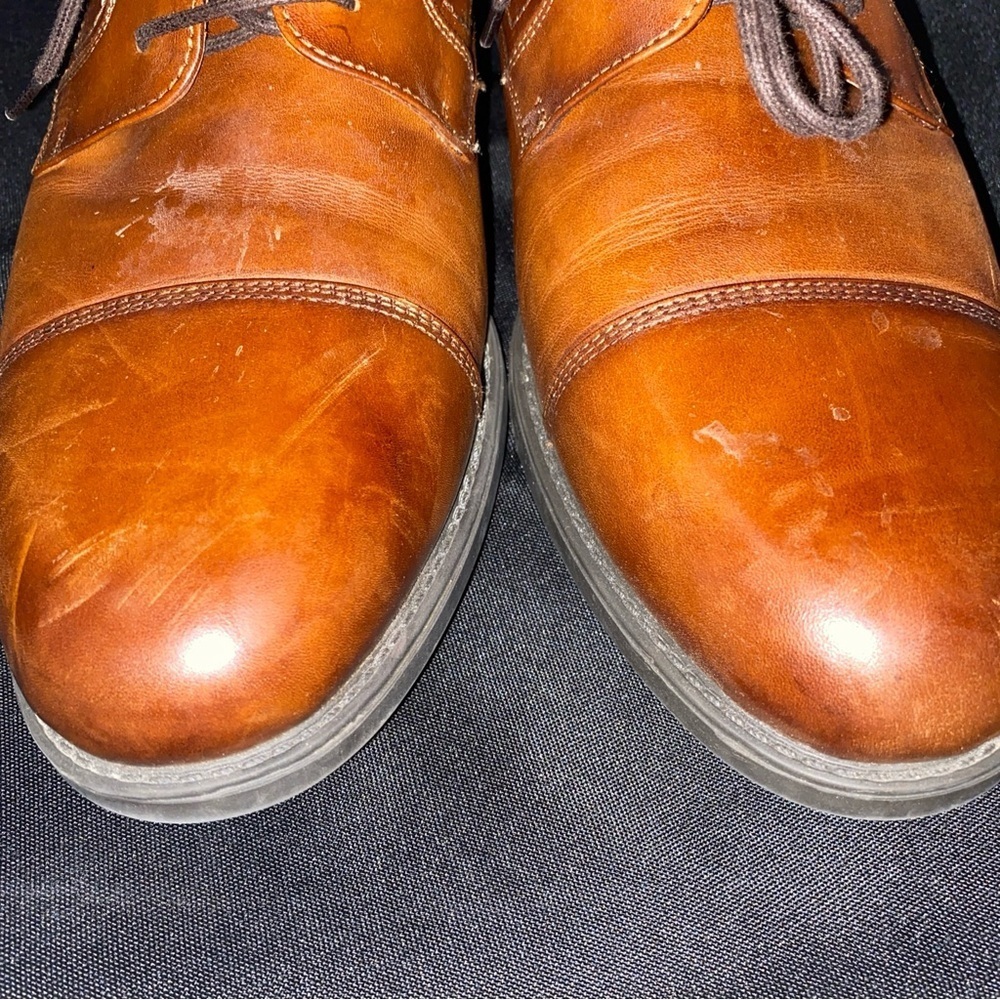 Florsheim Mens Midtown 12138-221 Brown Cap Toe Oxford Dress Shoes Size 13D EUC - Picture 8 of 14